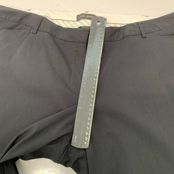 Lane Bryant Pants Woman Size 20 Black Trouser Straight Wide Pockets Stretch - Picture 14 of 14